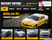 Tablet Screenshot of discountmotors.ca